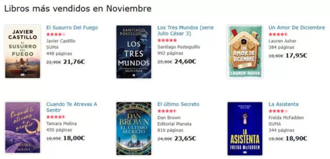 Catálogo Agapea en Getafe | Libros más vendidos en Noviembre | 2025-11-03T00:00:00.000Z - 2025-11-30T00:00:00.000Z
