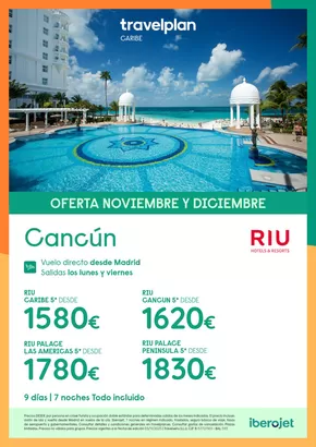 Catálogo Travelplan en Benidorm | Travelplan Cancun | 2025-11-01T00:00:00.000Z - 2025-12-31T00:00:00.000Z