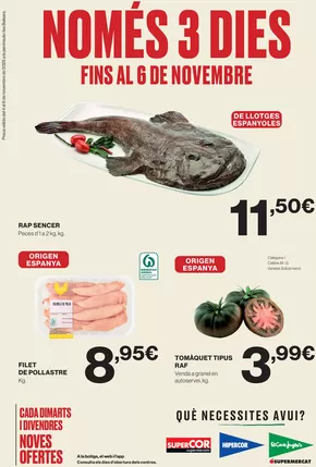 Catálogo Hipercor | Només 3 Dies | 2025-11-04T00:00:00.000Z - 2025-11-06T00:00:00.000Z