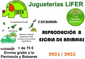 Catálogo Jugueterías Lifer en Sevilla | Reprodución A Escala De Animales | 2024-01-01T00:00:00.000Z - 2025-12-31T00:00:00.000Z