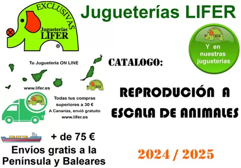 Catálogo Jugueterías Lifer | Reprodución A Escala De Animales | 2024-01-01T00:00:00.000Z - 2025-12-31T00:00:00.000Z
