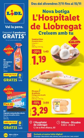 Catálogo Lidl en Santa Coloma de Gramenet | Catalogo de ofertas | 2025-11-07T00:00:00.000Z - 2025-11-15T00:00:00.000Z