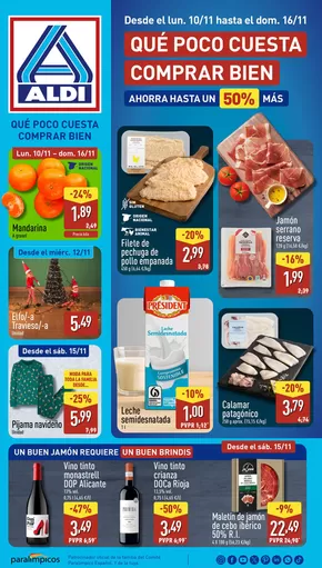 Catálogo ALDI en Marratxi | ¡Qué poco cuesta comprar bien! | 2025-11-10T00:00:00.000Z - 2025-11-16T00:00:00.000Z