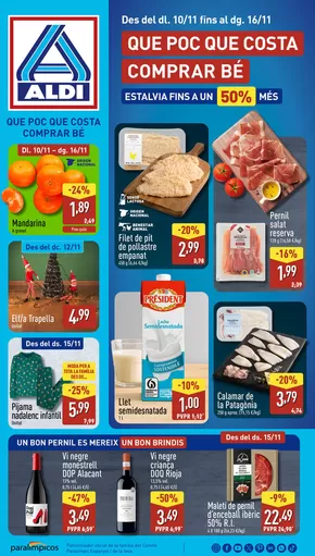 Catálogo ALDI en Manresa | ¡Qué poco cuesta comprar bien! | 2025-11-10T00:00:00.000Z - 2025-11-16T00:00:00.000Z