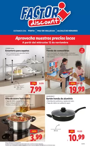Catálogo FACTORI discount en Barcelona | Factori discount - Ofertas válidas del 12/11 al 17/11 | 2025-11-12T00:00:00.000Z - 2025-11-17T00:00:00.000Z