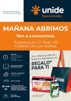 Catálogo Unide Supermercados | Super apertura Cadalso de los Vidrios | 2025-11-14T00:00:00.000Z - 2025-11-19T00:00:00.000Z