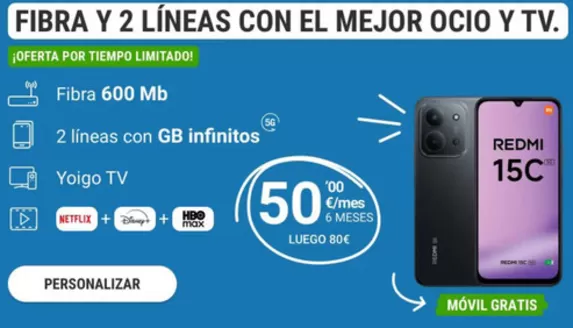 Catálogo Yoigo en Ejea de los Caballeros | Fibra Y 2 Líneas Con El Mejor Ocio Y Tv. | 2025-11-11T00:00:00.000Z - 2025-11-24T00:00:00.000Z