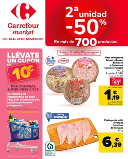 Catálogo Carrefour Market | 2a unitat -50% en més de 700productos | 2025-11-14T00:00:00.000Z - 2025-11-24T00:00:00.000Z
