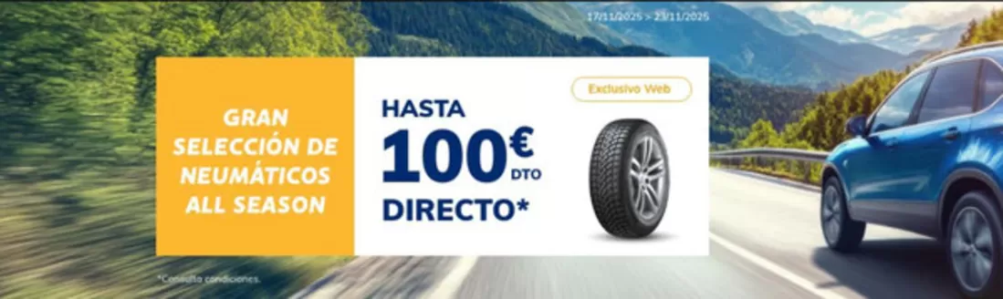 Catálogo Norauto en Almendralejo | Hasta 100€ dto directo | 2025-11-18T00:00:00.000Z - 2025-11-23T00:00:00.000Z