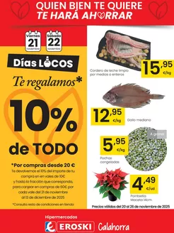 Catálogo Eroski en Lleida | Quien bien te quiere te hará ahorra Eroski Calahorra | 2025-11-20T00:00:00.000Z - 2025-11-26T00:00:00.000Z