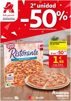 Catálogo Alcampo en Vitoria | 2ª unidad -50% en una gran selección de productos. | 2025-11-20T00:00:00.000Z - 2025-12-10T00:00:00.000Z