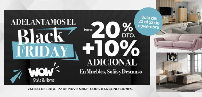 Catálogo WOW Málaga, Style&Home by Mubak en Córdoba | Adelantamos El Black Friday | 2025-11-21T00:00:00.000Z - 2025-11-22T00:00:00.000Z