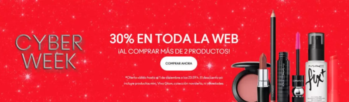 Catálogo Mac Cosmetics en Mérida | 30% en toda la web | 2025-11-21T00:00:00.000Z - 2025-12-01T00:00:00.000Z