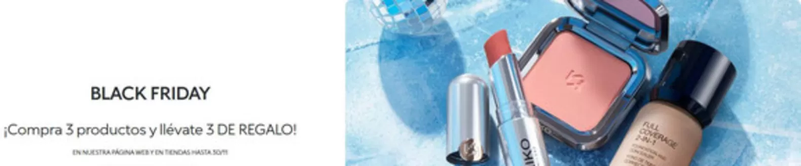 Catálogo KIKO MILANO en Mérida | ¡Compra 3 productos y llévate 3 DE REGALO! | 2025-11-21T00:00:00.000Z - 2025-11-30T00:00:00.000Z