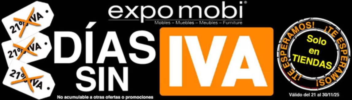 Catálogo Expo Mobi en Candelaria | Días Sin Iva | 2025-11-26T00:00:00.000Z - 2025-11-30T00:00:00.000Z