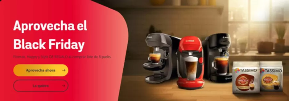 Catálogo Tassimo en Girona | Ofertas de cafeteras | 2025-11-26T00:00:00.000Z - 2025-12-03T00:00:00.000Z