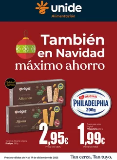 Catálogo UNIDE Alimentación | También en Navidad máximo ahorro UNIDE Alimentación Península | 2025-12-04T00:00:00.000Z - 2025-12-17T00:00:00.000Z