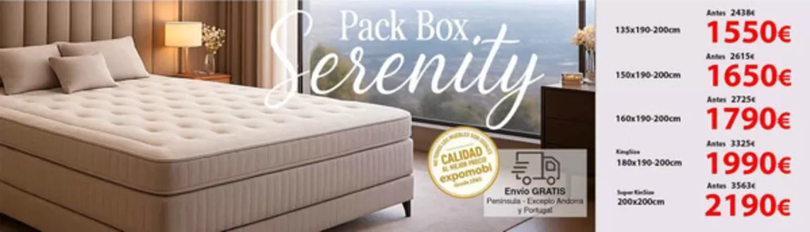 Catálogo Expo Mobi en Vilanova del Vallés | Pack Box, Serenity | 2025-12-04T00:00:00.000Z - 2025-12-17T00:00:00.000Z