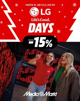 Catálogo MediaMarkt en Adeje | ¡Llegaron los LG DAYS! | 2025-12-04T00:00:00.000Z - 2025-12-08T00:00:00.000Z