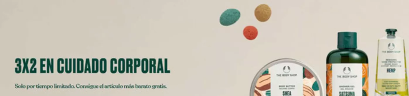 Catálogo The Body Shop en Palma de Mallorca | 3x2 En Cuidado Corporal | 2025-12-04T00:00:00.000Z - 2025-12-07T00:00:00.000Z