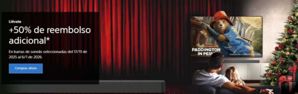 Catálogo Sony en Linyola | Llévate +50% de reembolso adicional | 2025-12-05T00:00:00.000Z - 2026-01-06T00:00:00.000Z