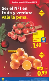 Catálogo Lidl en san isidro tenerife | № 1 PRECIO - Ofertas válidas del 15/12 al 21/12 | 2025-12-15T00:00:00.000Z - 2025-12-21T00:00:00.000Z