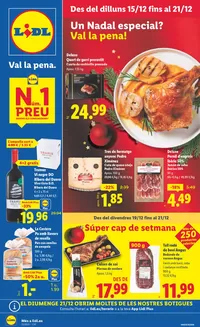 Catálogo Lidl en Vandellós i l Hospitalet de l Infant | № 1 PRECIO - Ofertas válidas del 15/12 al 21/12 | 2025-12-15T00:00:00.000Z - 2025-12-21T00:00:00.000Z
