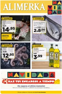 Catálogo Alimerka en arriondas | Ofertas válidas en Asturias del 8 al 14 de diciembre | 2025-12-08T00:00:00.000Z - 2025-12-14T00:00:00.000Z