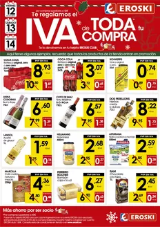 Catálogo Eroski en Cantillana | Te regalamos el IVA de TODA tu compra | 2025-12-11T00:00:00.000Z - 2025-12-14T00:00:00.000Z