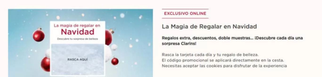 Catálogo Clarins en Esplugues de Llobregat | Promoción | 2025-12-11T00:00:00.000Z - 2025-12-17T00:00:00.000Z