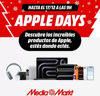 Catálogo MediaMarkt en Majadahonda | Apple Days | 2025-12-12T00:00:00.000Z - 2025-12-17T00:00:00.000Z
