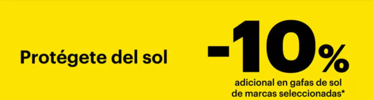 Catálogo Gafas Completas en Puertollano | -10% adicional en gafas de sol de marcas seleccionadas | 2025-12-12T00:00:00.000Z - 2025-12-25T00:00:00.000Z