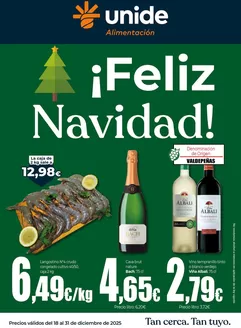 Catálogo UNIDE Alimentación en Robles de la Valcueva | ¡Feliz Navidad! UNIDE Alimentación Canarias | 2025-12-18T00:00:00.000Z - 2025-12-31T00:00:00.000Z