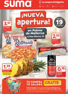 Catálogo Suma Supermercados en Santa Ponça | Nueva apertura | 2025-12-19T00:00:00.000Z - 2026-01-06T00:00:00.000Z