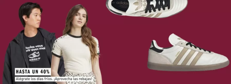 Catálogo Adidas | Hasta Un 40%  | 2025-12-26T00:00:00.000Z - 2026-01-08T00:00:00.000Z