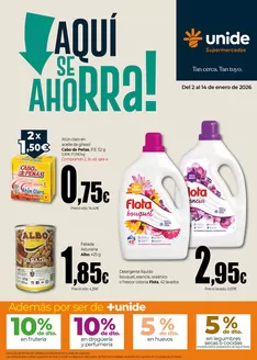 Catálogo Unide Supermercados en Alicante | Aquí se ahorra! UNIDE Supermercados Canarias | 2026-01-02T00:00:00.000Z - 2026-01-14T00:00:00.000Z