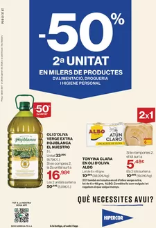 Catálogo Hipercor en Valladolid | -50% 2a Unitat | 2026-01-07T00:00:00.000Z - 2026-01-28T00:00:00.000Z