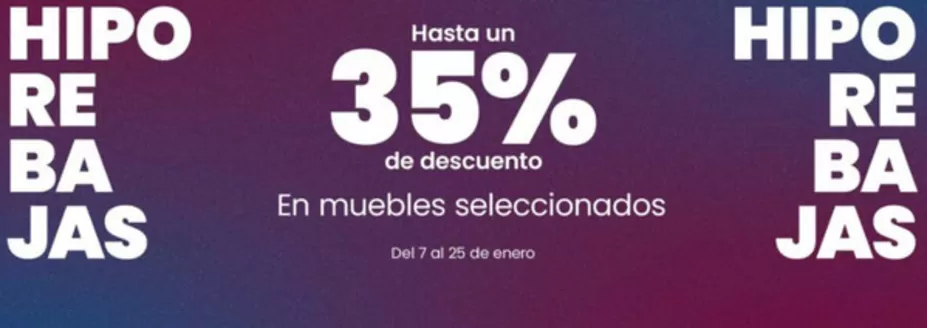 Catálogo Muebles Hipopótamo en Alicante | Hasta un 35% de descuento | 2026-01-07T00:00:00.000Z - 2026-01-25T00:00:00.000Z