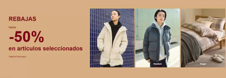 Catálogo Muji en Castellón de la Plana | Hasta -50% en artículos seleccionados | 2026-01-07T00:00:00.000Z - 2026-03-06T00:00:00.000Z