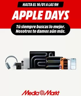 Catálogo MediaMarkt | Apple Days | 2026-01-12T00:00:00.000Z - 2026-01-16T00:00:00.000Z