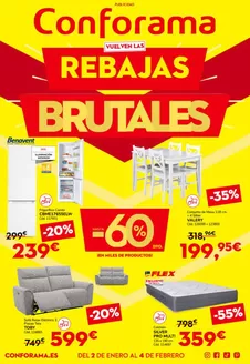 Catálogo Conforama en Valladolid | Vu El Ven Las Rebajas Brutales | 2026-01-14T00:00:00.000Z - 2026-02-04T00:00:00.000Z