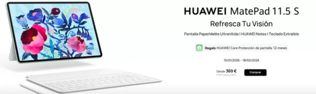 Catálogo Huawei en Palma de Mallorca | Promociones | 2026-01-15T00:00:00.000Z - 2026-02-18T00:00:00.000Z