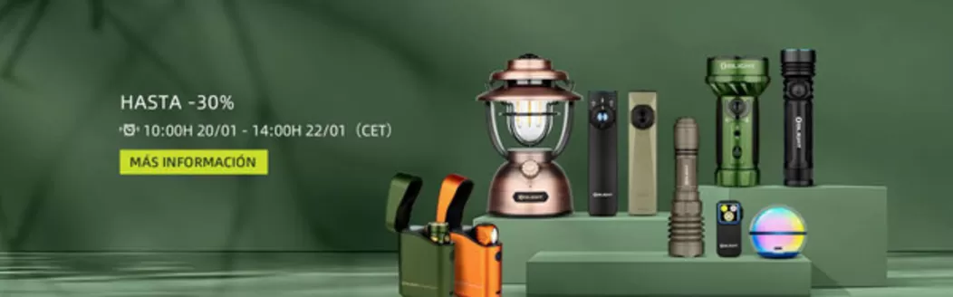 Catálogo Olight en L'Hospitalet de Llobregat | Hasta -30% | 2026-01-20T00:00:00.000Z - 2026-01-22T00:00:00.000Z