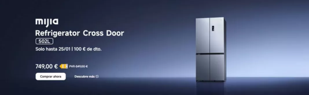 Catálogo Xiaomi en Barakaldo | Refrigerator Cross Door | 2026-01-22T00:00:00.000Z - 2026-01-25T00:00:00.000Z