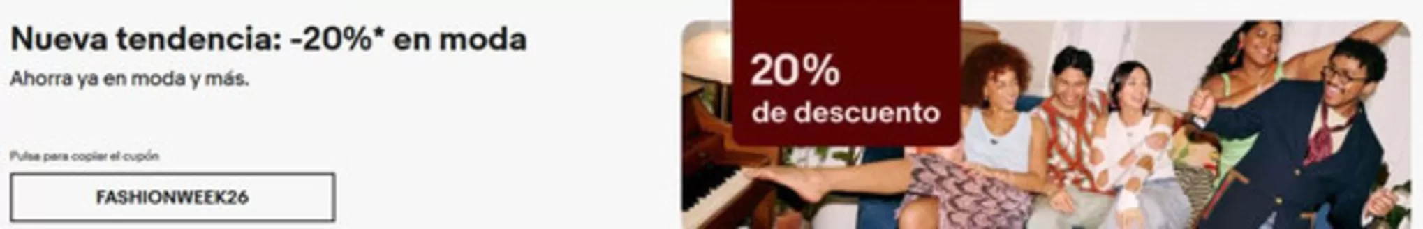 Catálogo eBay en Barakaldo | Nueva tendencia: -20% en moda | 2026-01-22T00:00:00.000Z - 2026-02-04T00:00:00.000Z