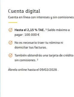 Catálogo EVO Banco en Rojales | Cuenta Digital | 2026-01-26T00:00:00.000Z - 2026-02-09T00:00:00.000Z