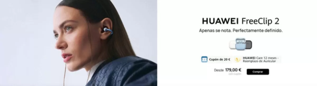 Catálogo Huawei en Arona | HUAWEI FreeClip 2 | 2026-01-27T00:00:00.000Z - 2026-03-01T00:00:00.000Z