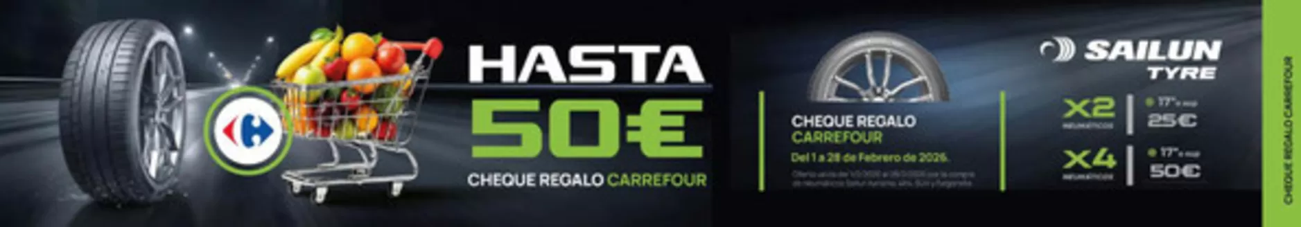 Catálogo BlackTire en Alguaire | Hasta 50€ Cheque Regalo Carrefour | 2026-02-02T00:00:00.000Z - 2026-02-28T00:00:00.000Z