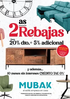 Catálogo Mubak en Sabiñánigo | 2as Rebajas | 2026-02-02T00:00:00.000Z - 2026-03-07T00:00:00.000Z
