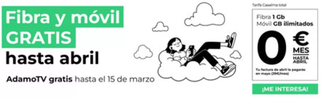 Catálogo ADAMO en Porráns | Fibra Y Móvil Gratis | 2026-02-02T00:00:00.000Z - 2026-03-15T00:00:00.000Z